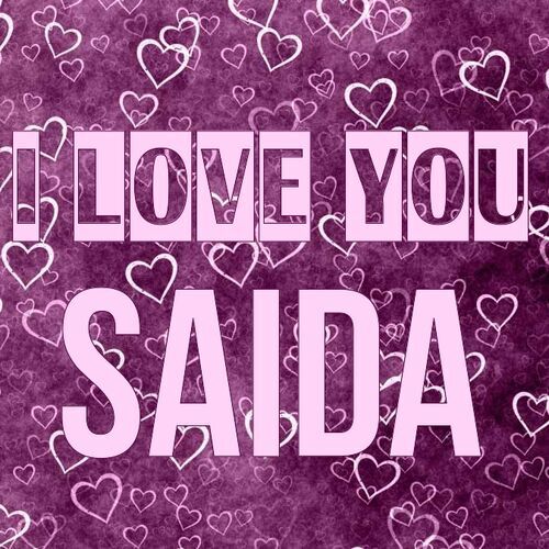 Открытка Saida I love you