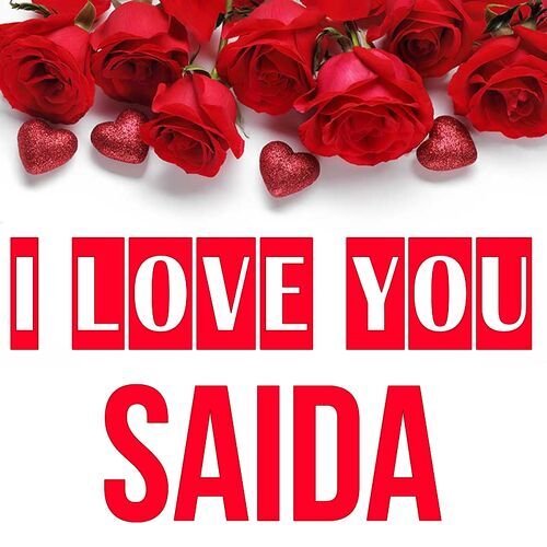 Открытка Saida I love you