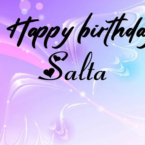 Открытка Salta Happy birthday