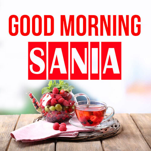 Открытка Sania Good morning