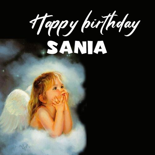 Открытка Sania Happy birthday