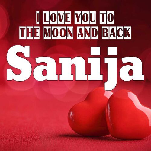 Открытка Sanija I love you to the moon and back