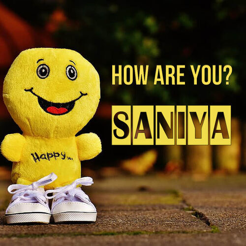 Открытка Saniya How are you?