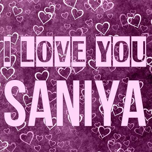 Открытка Saniya I love you