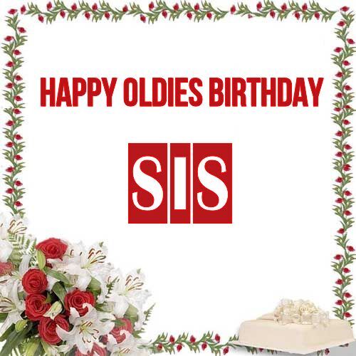 Открытка Sis Happy oldies birthday