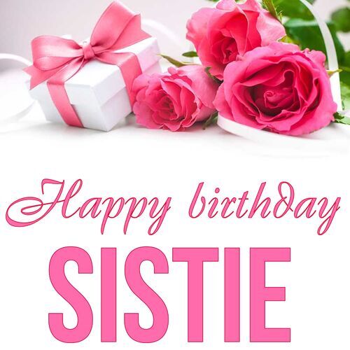 Открытка Sistie Happy birthday