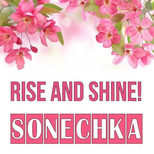 Открытка Sonechka Rise and shine!