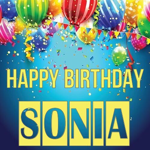 Открытка Sonia Happy birthday