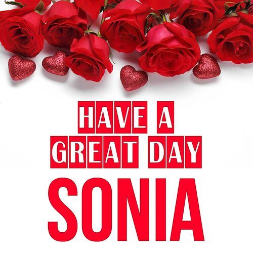 Открытка Sonia Have a great day