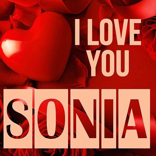 Открытка Sonia I love you