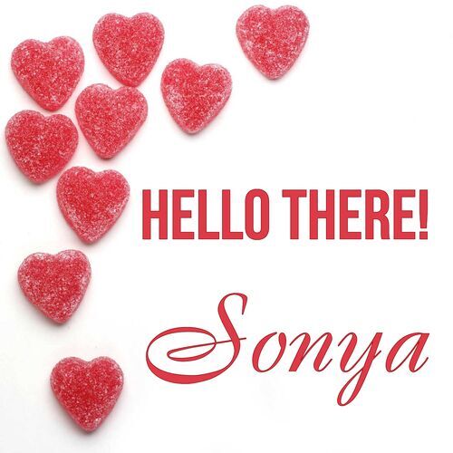 Открытка Sonya Hello there!