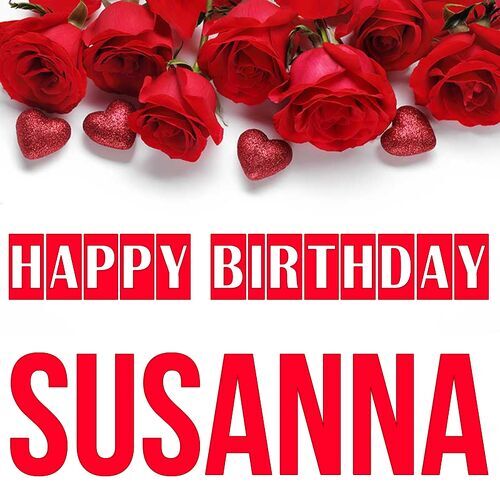 Открытка Susanna Happy birthday