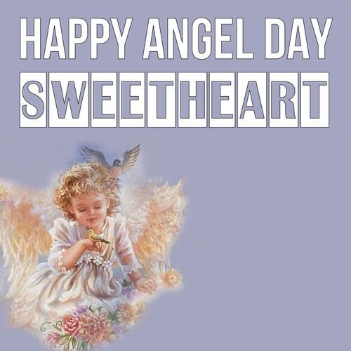 Открытка Sweetheart Happy angel day