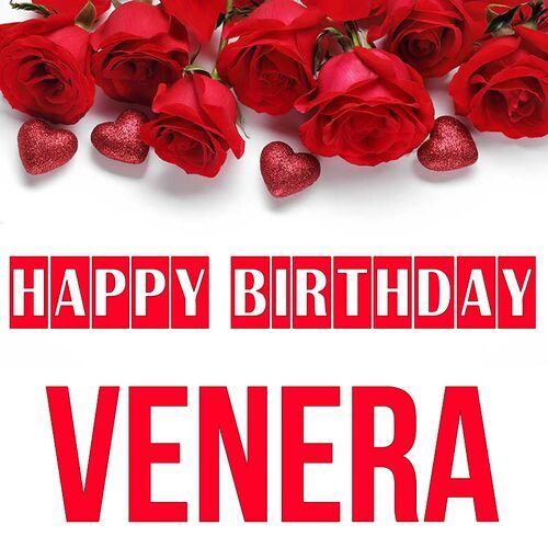 Открытка Venera Happy birthday