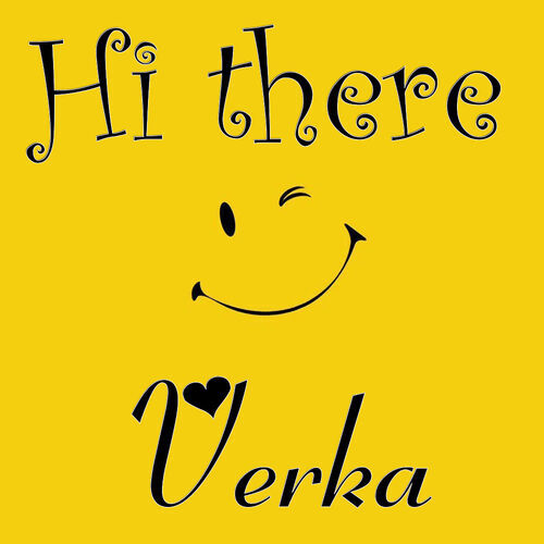 Открытка Verka Hi there