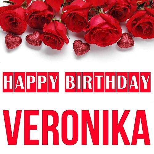 Открытка Veronika Happy birthday