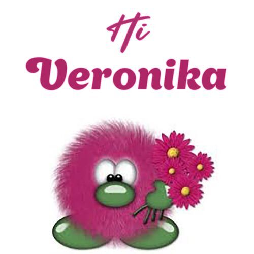 Открытка Veronika Hi