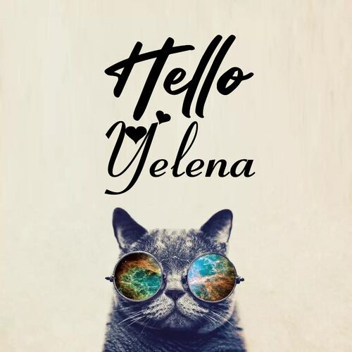 Открытка Yelena Hello