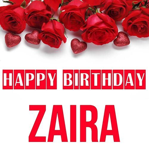 Открытка Zaira Happy birthday