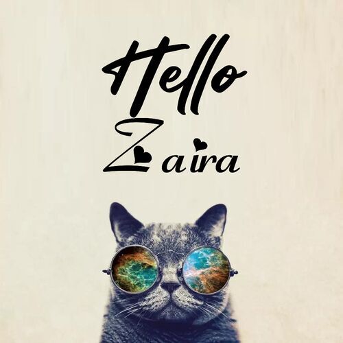 Открытка Zaira Hello