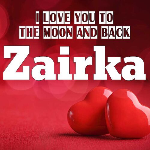 Открытка Zairka I love you to the moon and back