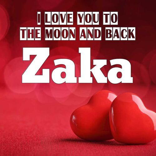 Открытка Zaka I love you to the moon and back