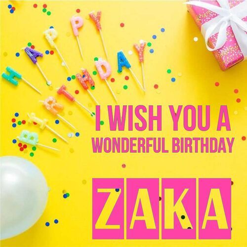 Открытка Zaka I wish you a wonderful birthday