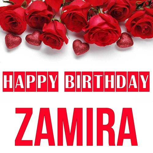 Открытка Zamira Happy birthday