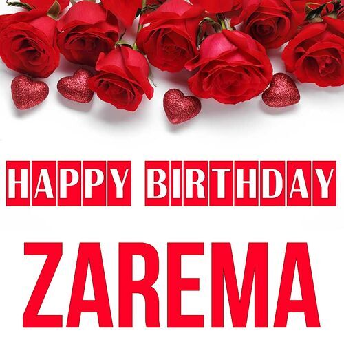 Открытка Zarema Happy birthday