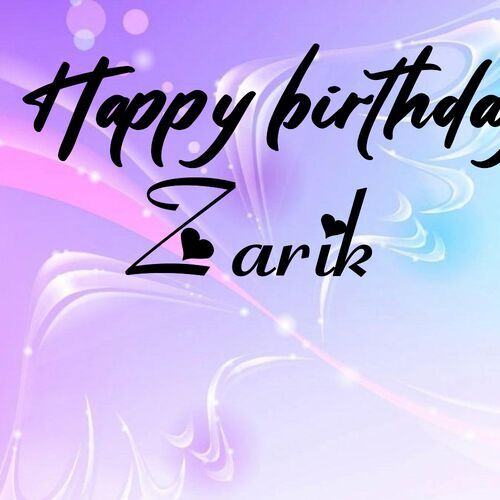 Открытка Zarik Happy birthday