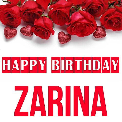 Открытка Zarina Happy birthday