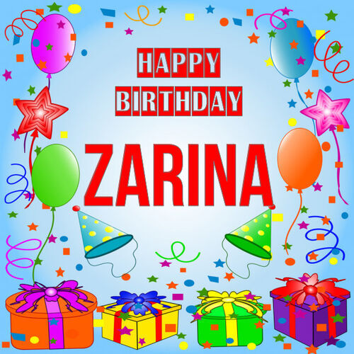 Открытка Zarina Happy birthday