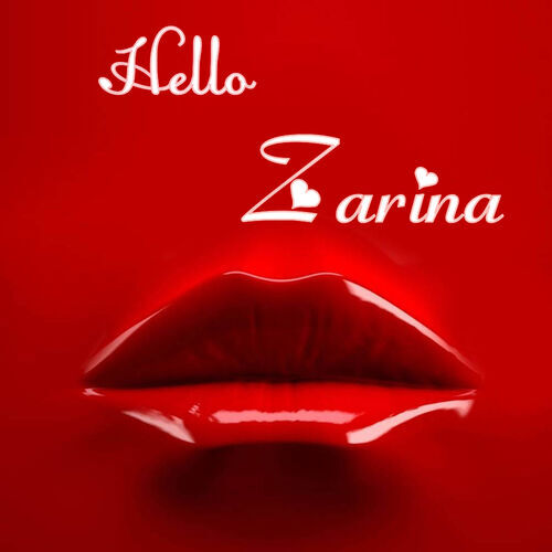 Открытка Zarina Hello