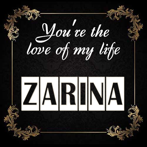 Открытка Zarina You