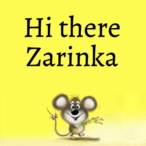 Открытка Zarinka Hi there