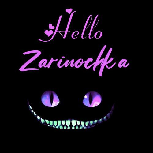 Открытка Zarinochka Hello