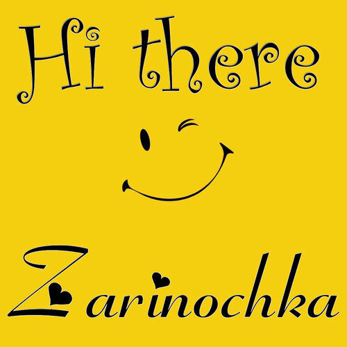 Открытка Zarinochka Hi there