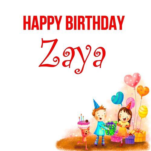 Открытка Zaya Happy birthday