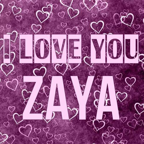 Открытка Zaya I love you