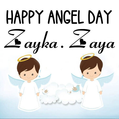 Открытка Zayka. Zaya Happy angel day