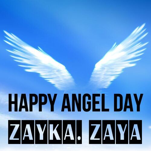 Открытка Zayka. Zaya Happy angel day