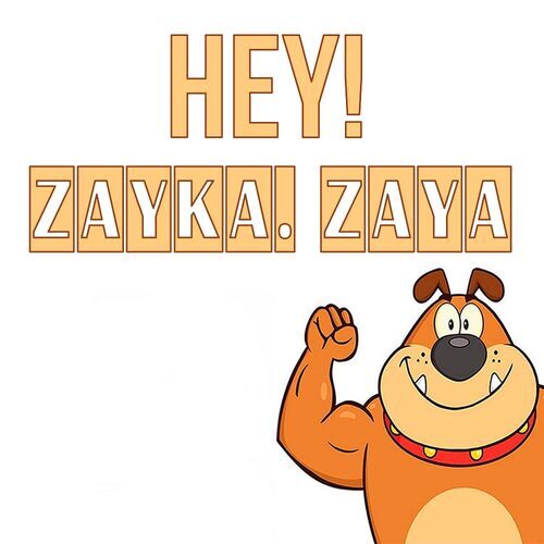 Открытка Zayka. Zaya Hey!