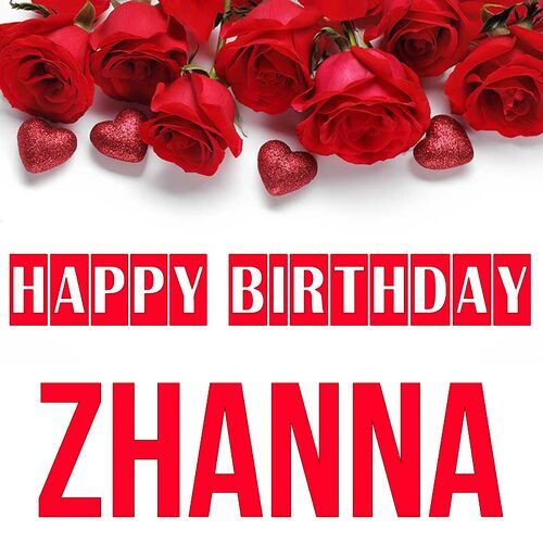 Открытка Zhanna Happy birthday