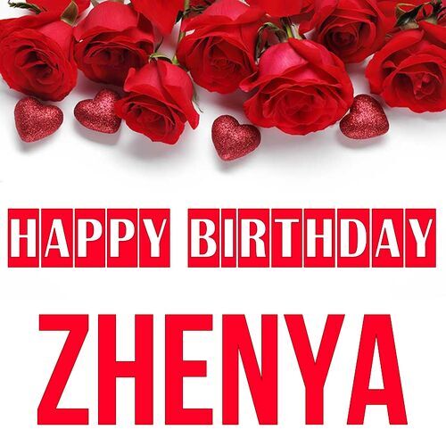 Открытка Zhenya Happy birthday