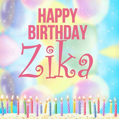 Открытка Zika Happy birthday