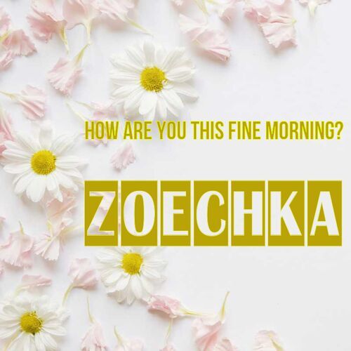 Открытка Zoechka How are you this fine morning?