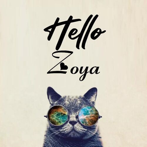 Открытка Zoya Hello