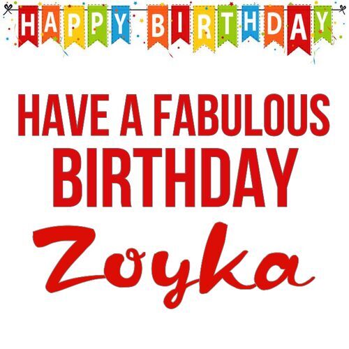 Открытка Zoyka Have a fabulous birthday