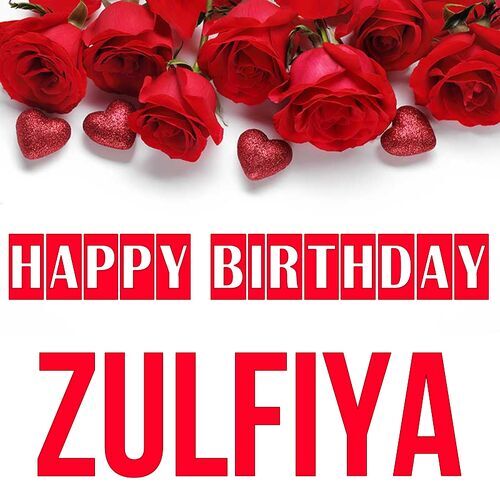 Открытка Zulfiya Happy birthday