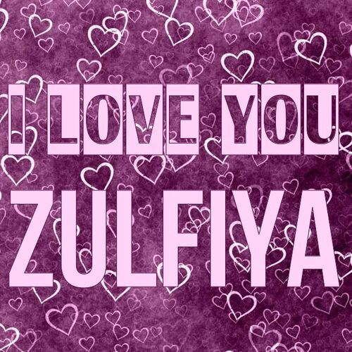 Открытка Zulfiya I love you